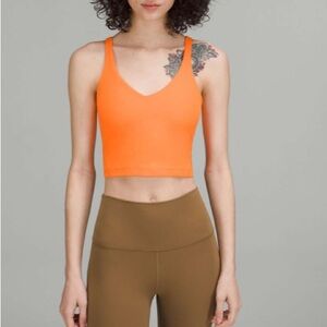 Lululemon Athletica Orange Soda Tank Top